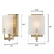 Westinghouse Fixture Wall 60W Enzo James, Brushed Brass Frosted Curved Glassass 6128300 - alternate 6